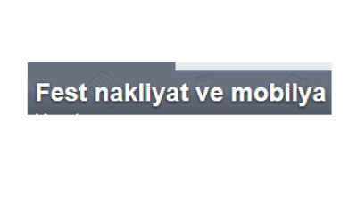 Fest Mobilya ve Nakliyat